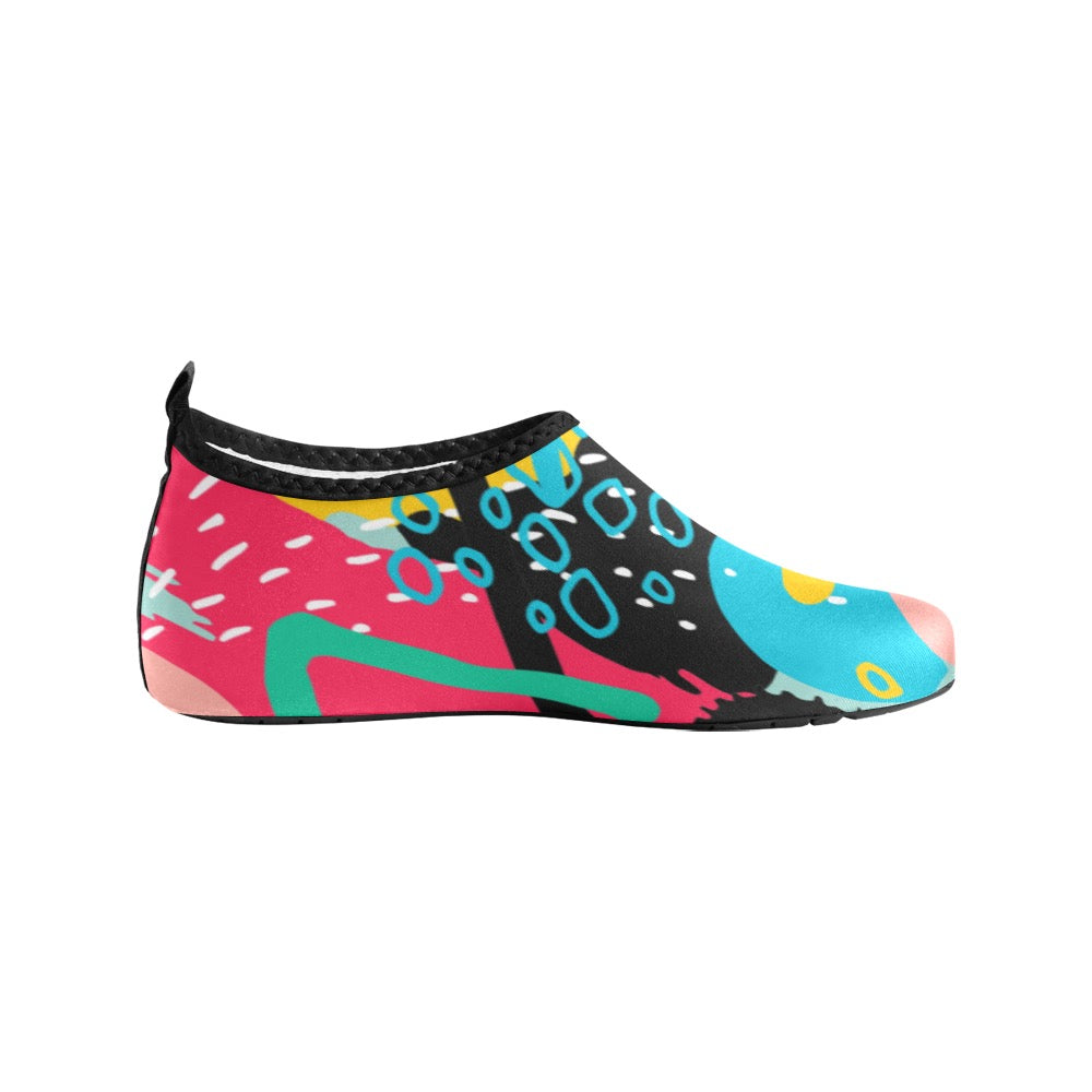 Colorful Water Flow Kids' Slip-On Water Shoes