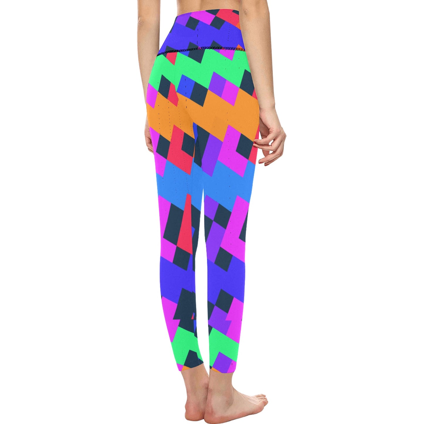 Bright Ziggy High-Waisted Leggings