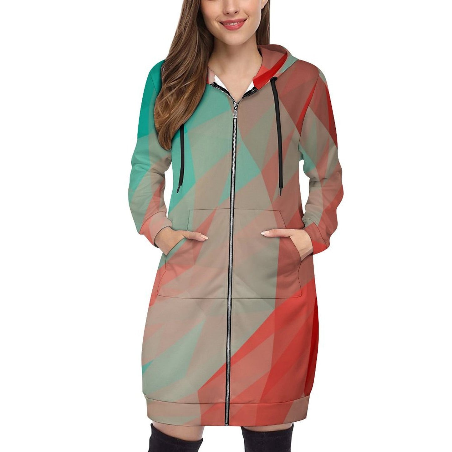 Women&#039;s Hooded Sweatshirt Dress Hoodie