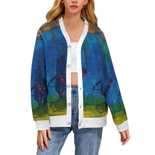 Sunset Lake Women's Ribbed Cardigan