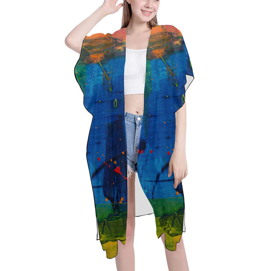 Sunset Lake Chiffon Cover Ups