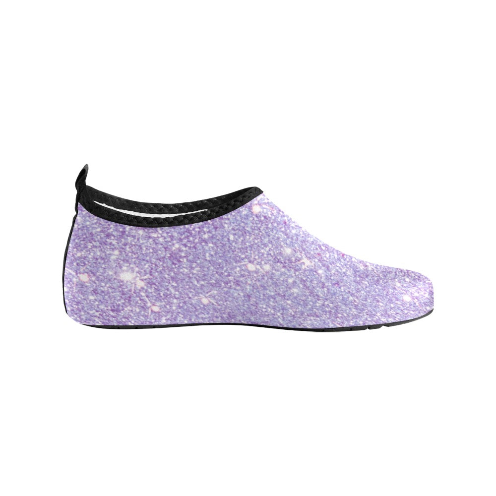 Purple Shimmer Kids' Slip-On Water Shoes