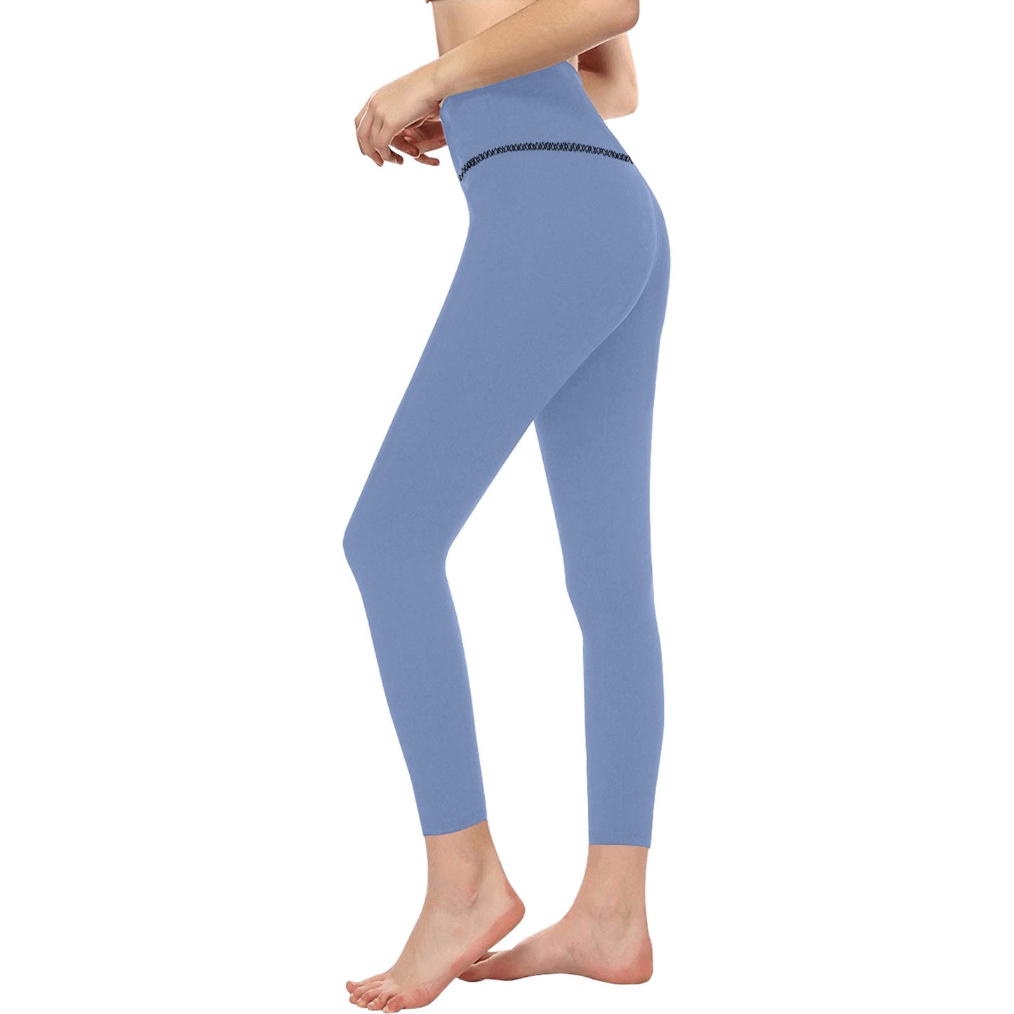 Powder Blue High-Waisted Leggings