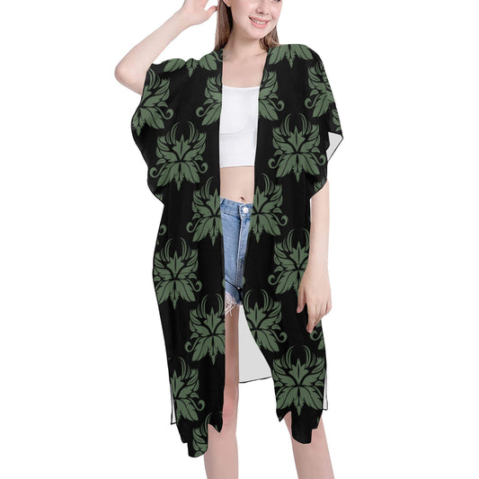 Black & Green Chiffon Cover Ups