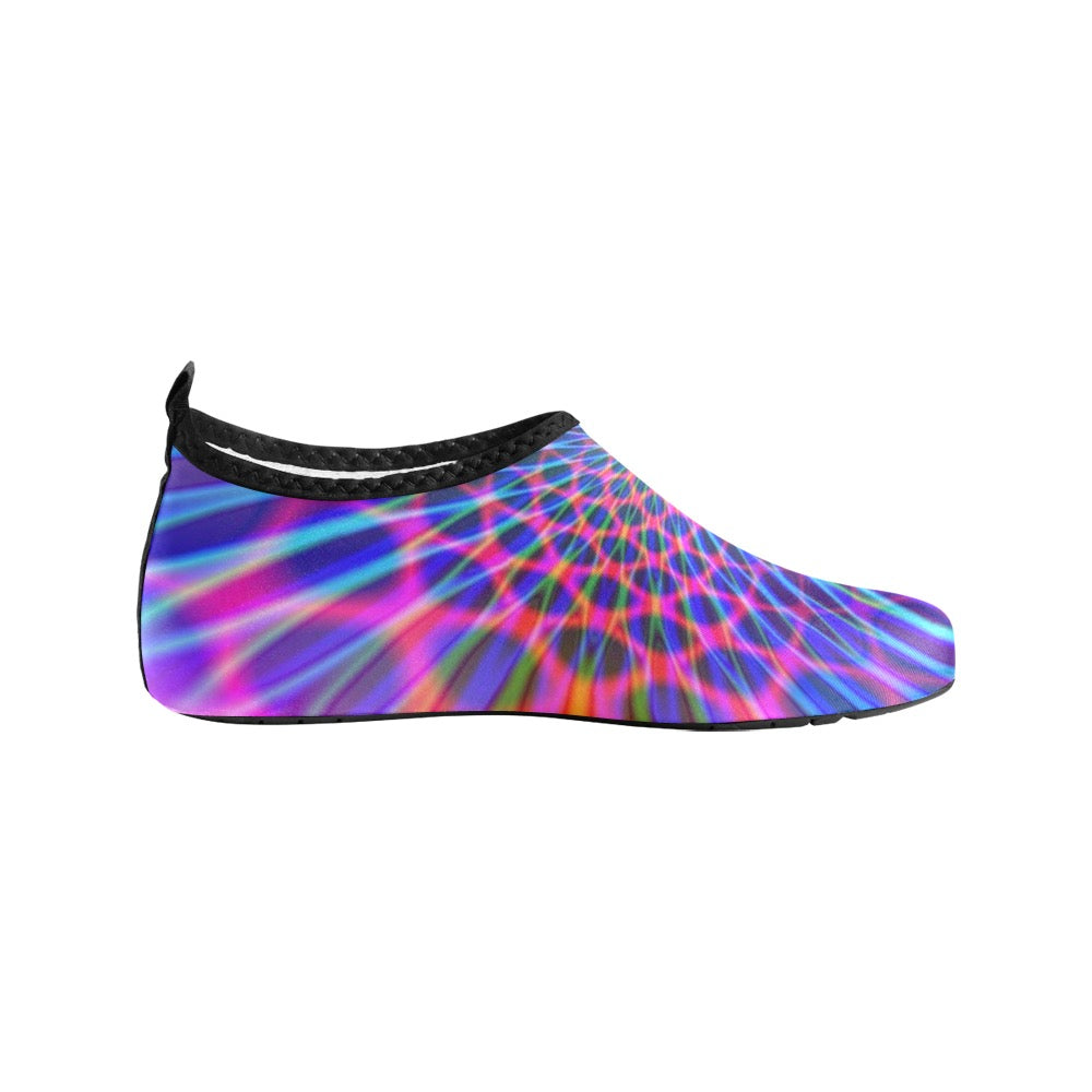 Abstract Rainbow Kids' Slip-On Water Shoes