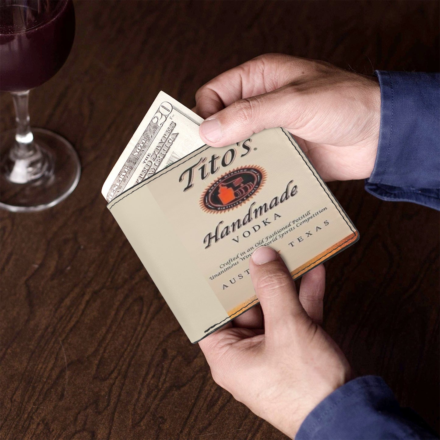 Tito’s Unisex Bifold Wallet with Multi Slots