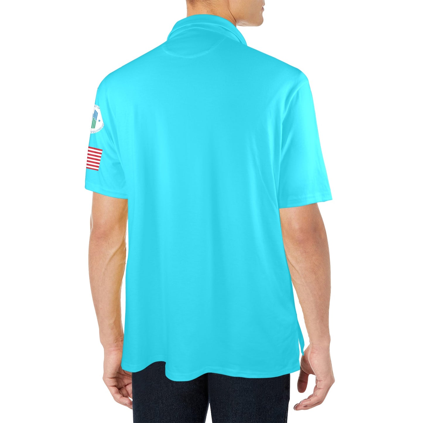 Turquoise Men's Polo Shirt