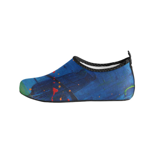 Blue Canvas Men's Slip-On Water Shoes