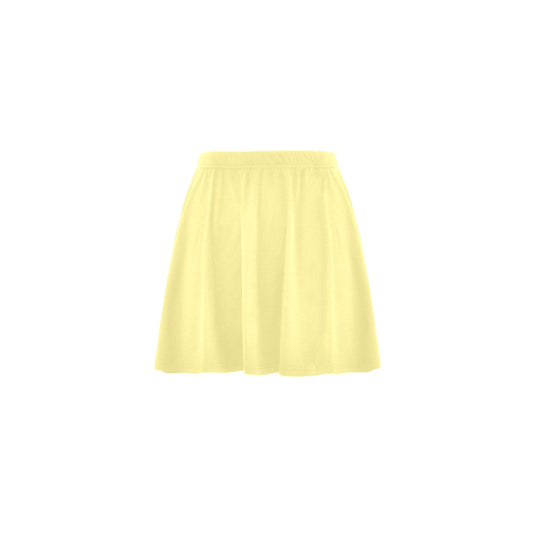 Pale Yellow Mini Skating Skirt