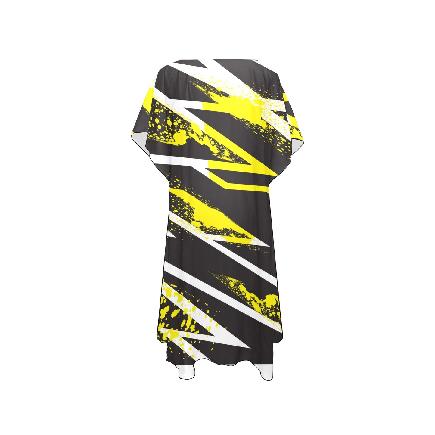 Black & Yellow Slash Chiffon Cover Ups