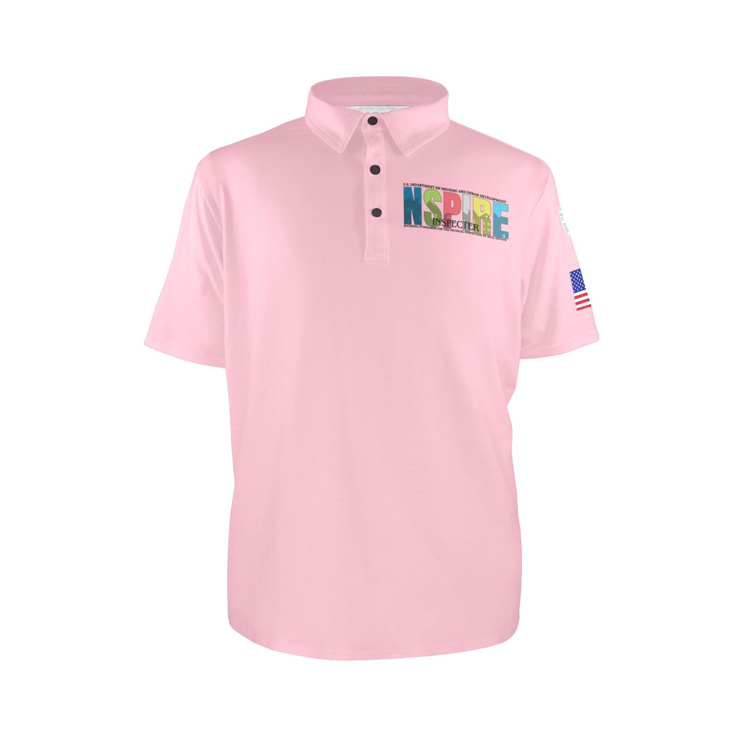 Light Pink Men's Polo Shirt