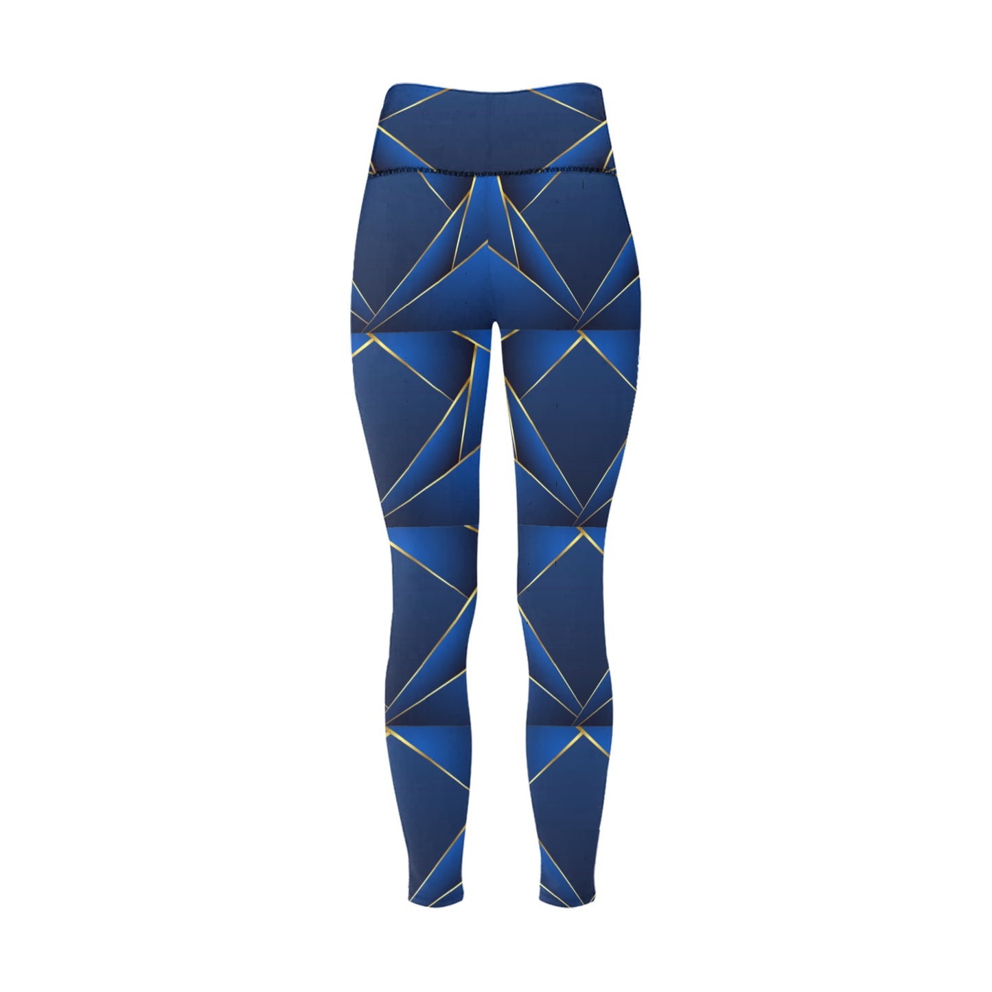 Blue Diamond High-Waisted Leggings