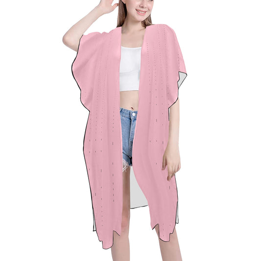 Powder Pink Chiffon Cover Ups