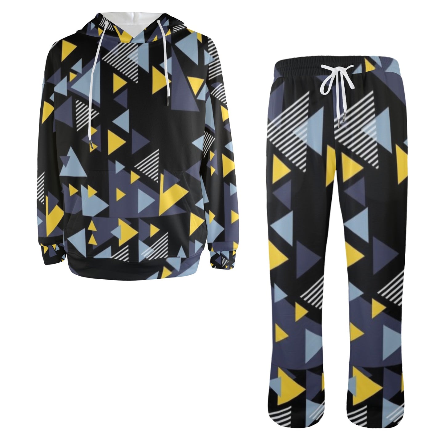 Triangle Angles Men's Streetwear Flared Tracksuit