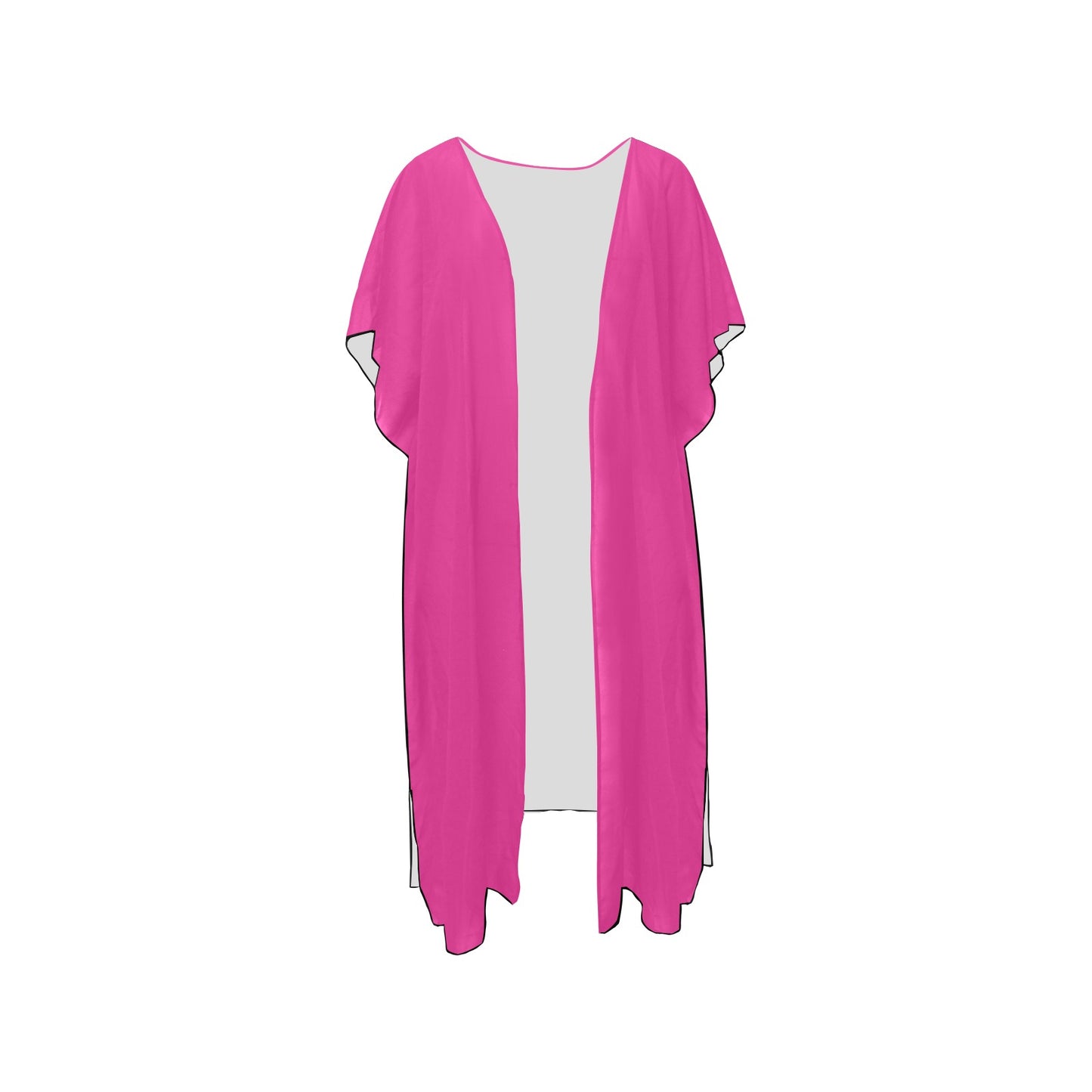 Hot Pink Chiffon Cover Ups