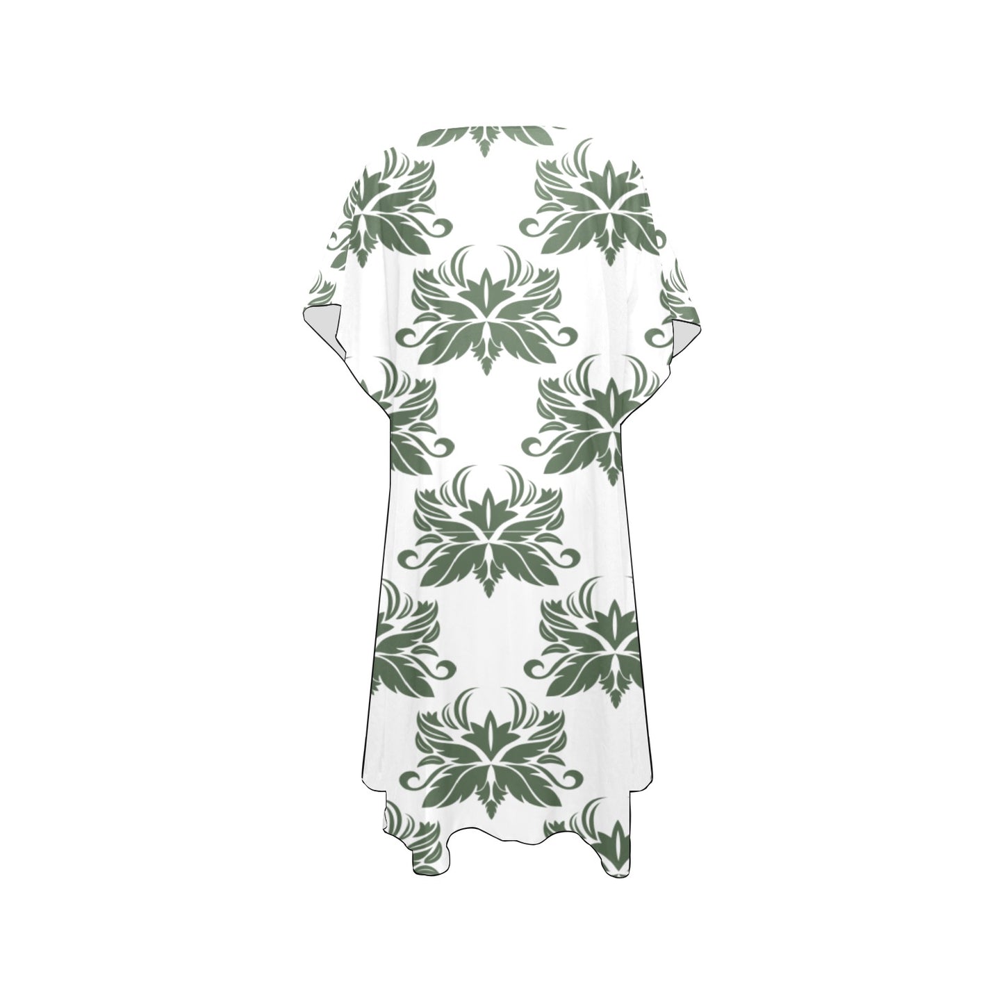 White & Green Chiffon Cover Ups