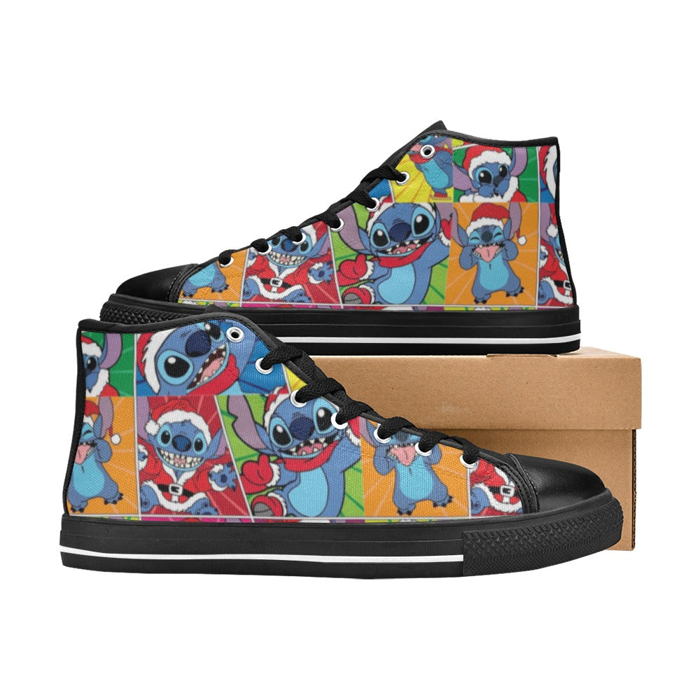 Christmas Lilo Kids' High Top Shoes