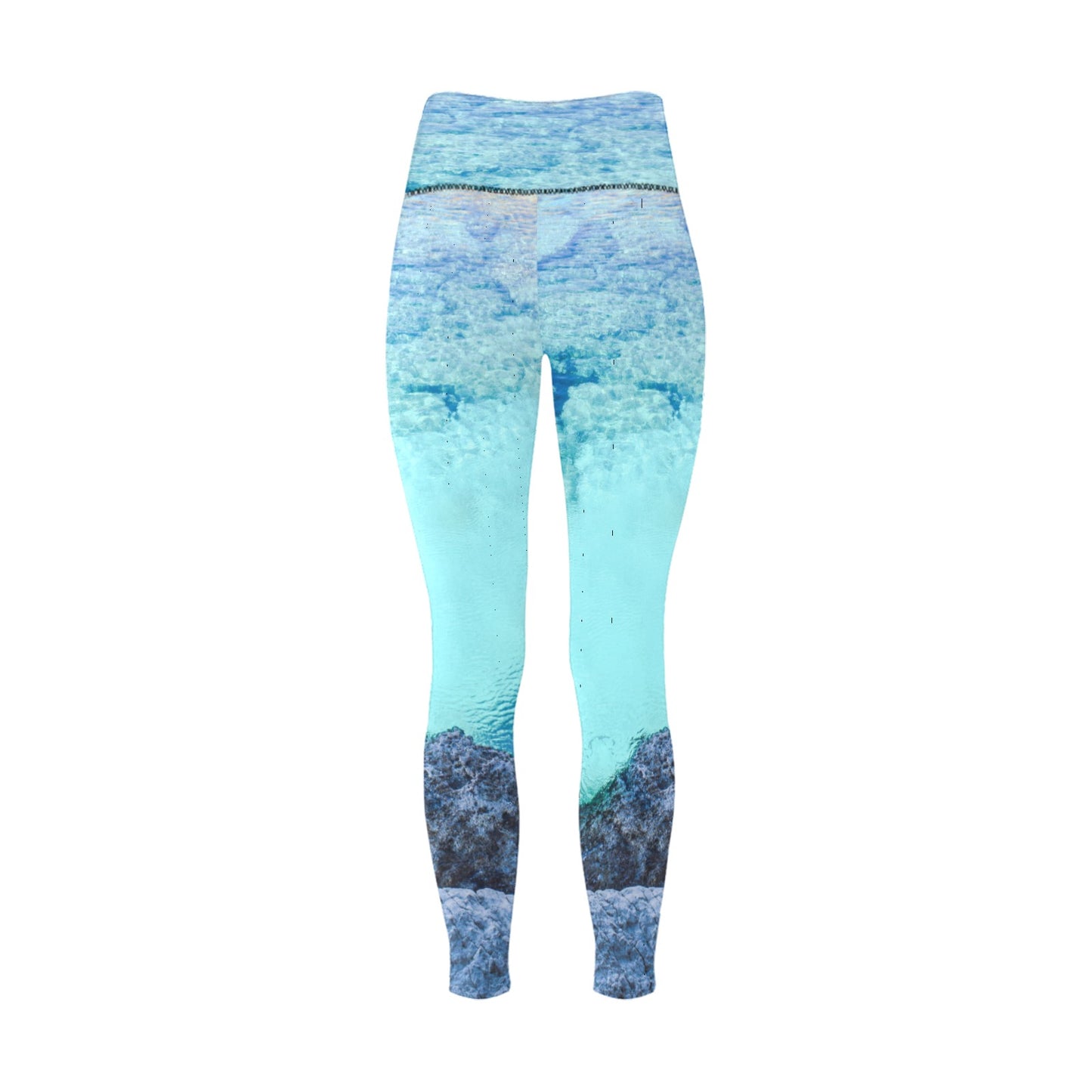 Turquoise Breeze High-Waisted Leggings