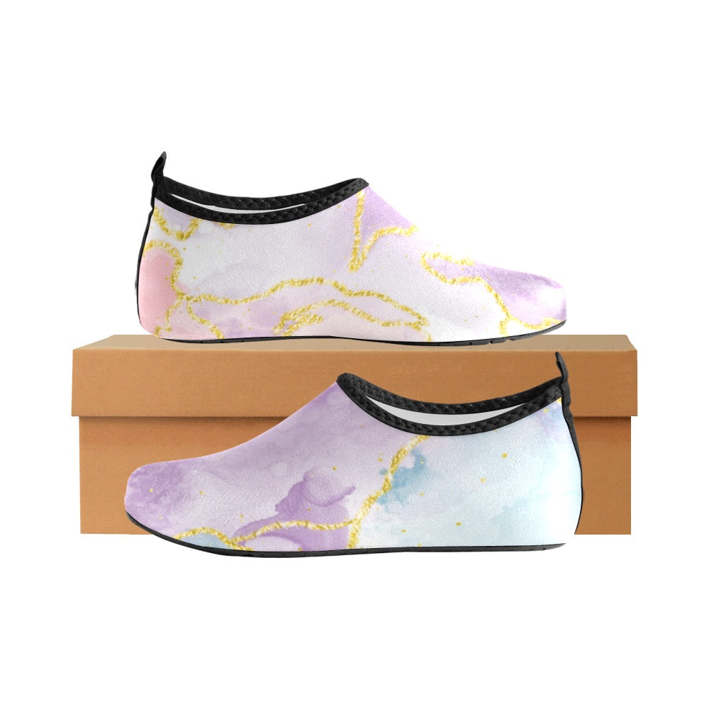 Pastel Marble Kids' Slip-On Water Shoes