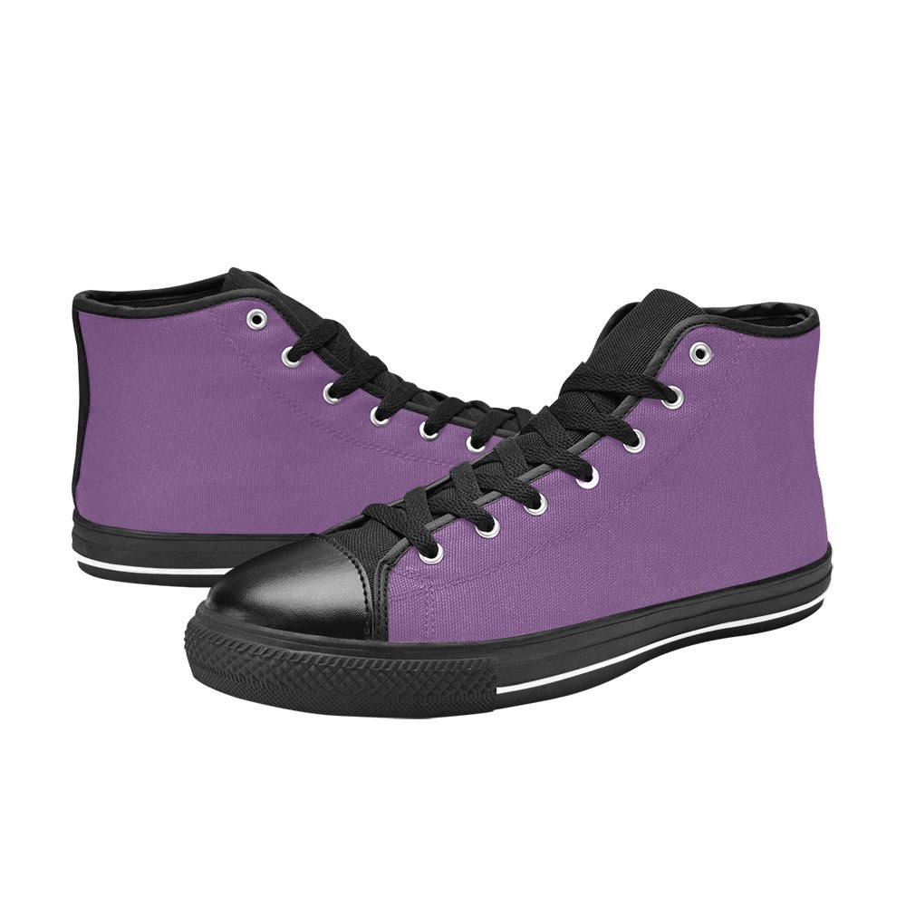 Purple Men's High Top Shoes