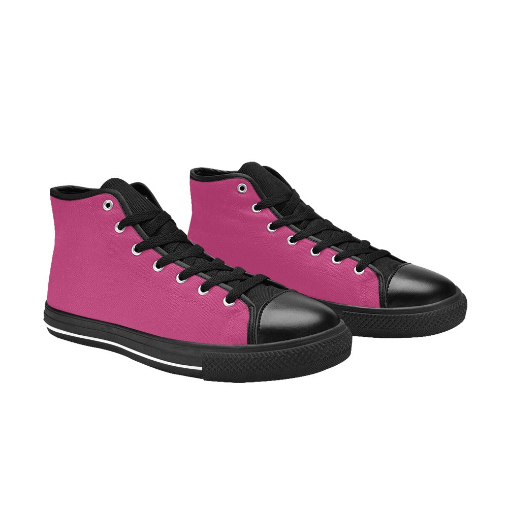 Plum Men's High Top Shoes