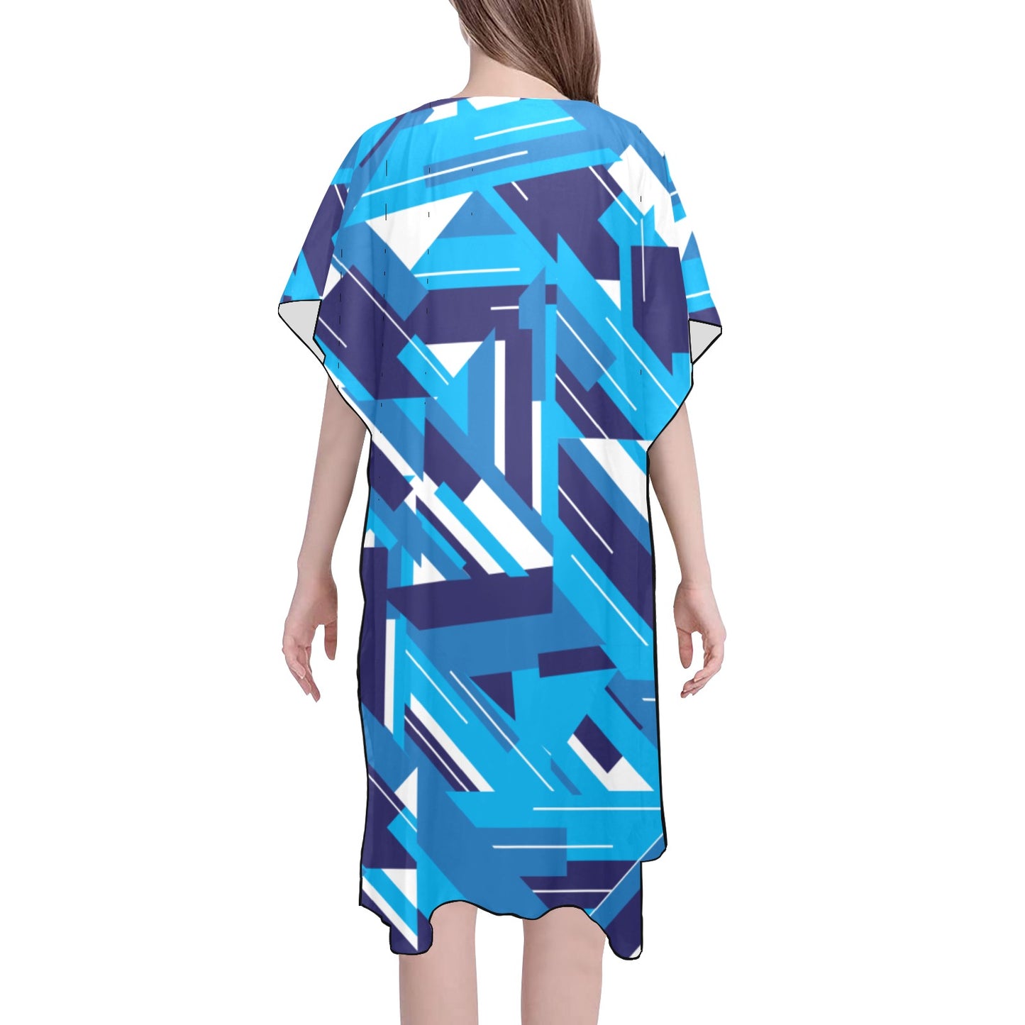 Blued Lines Chiffon Cover Ups