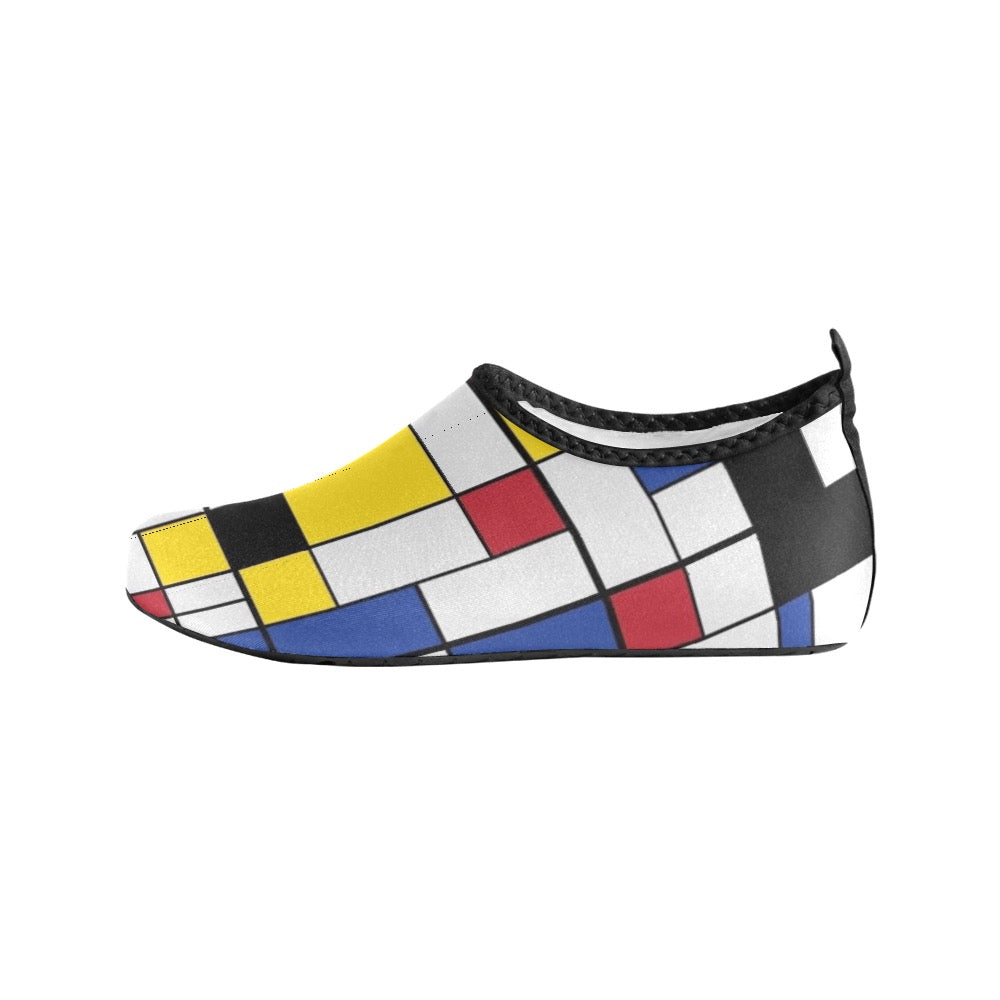 Colorful Tiles Kids' Slip-On Water Shoes