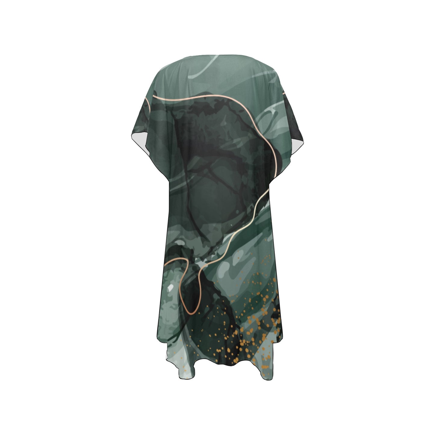 Green Marble Chiffon Cover Ups