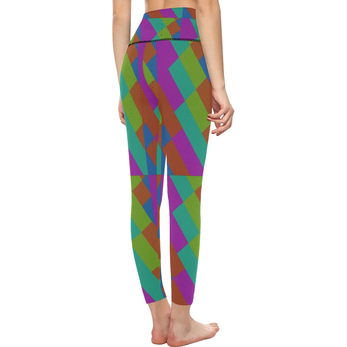 Purple Limewire High-Waisted Leggings