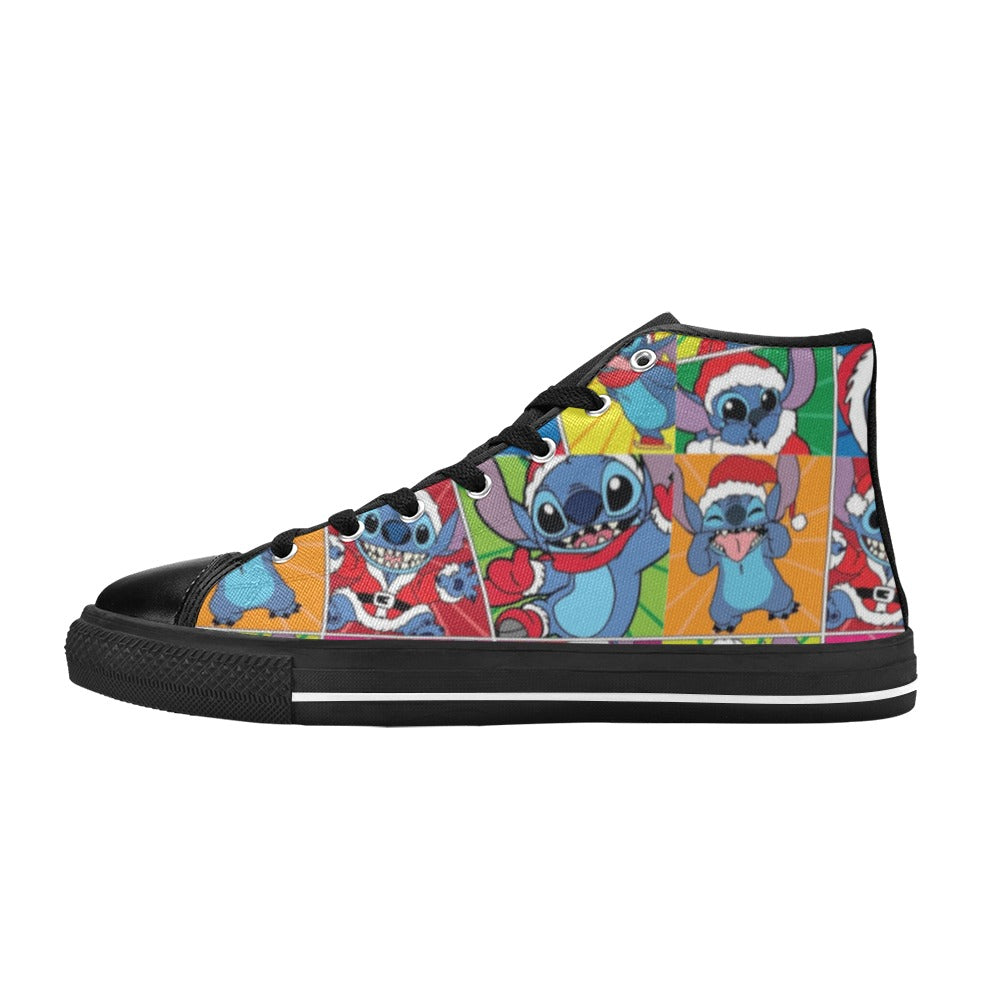 Christmas Lilo Kids' High Top Shoes