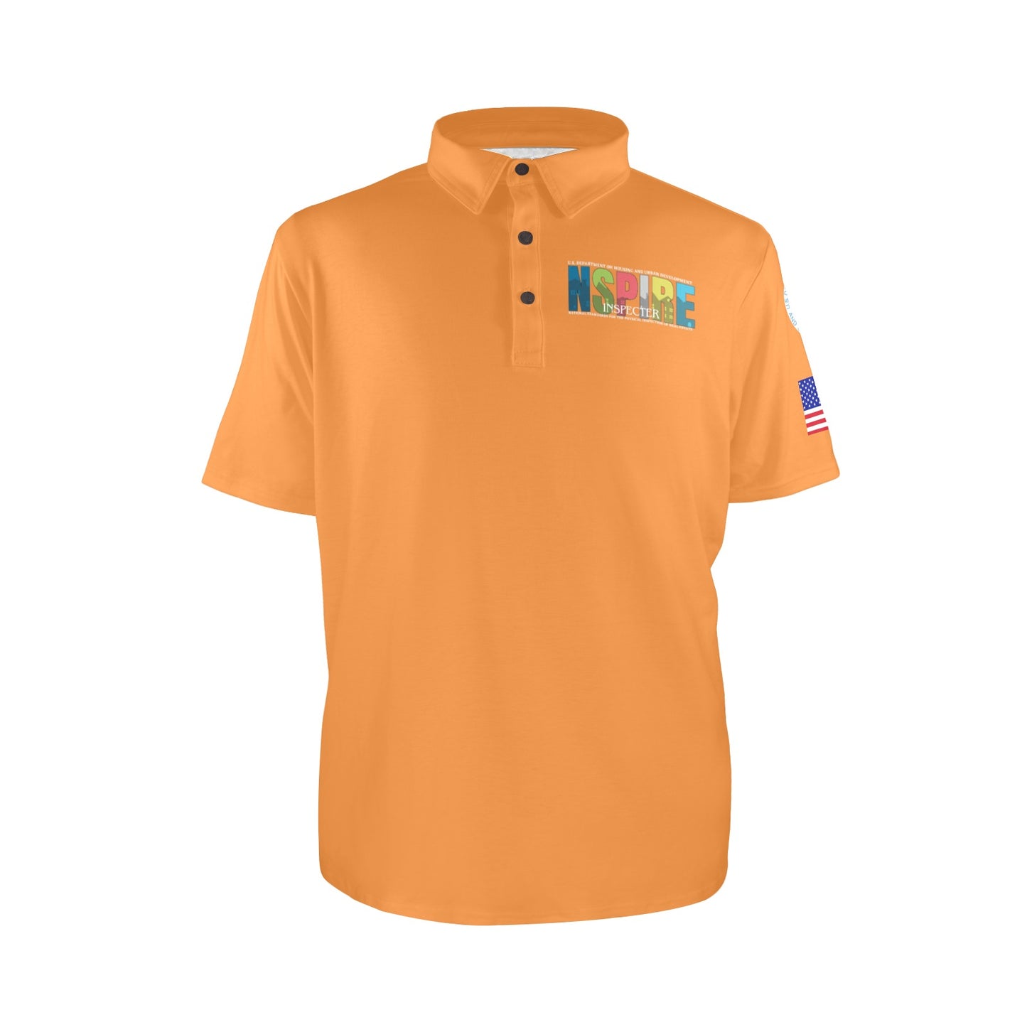 Orange Men's Polo Shirt