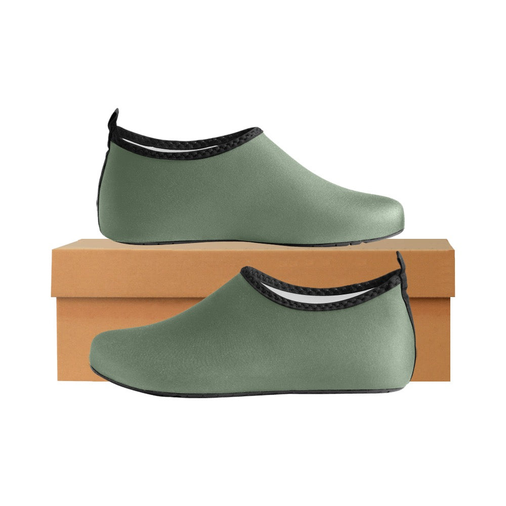 Army Green Kids' Slip-On Water Shoes