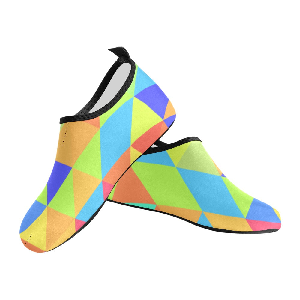 Neon Triangle Kids' Slip-On Water Shoes