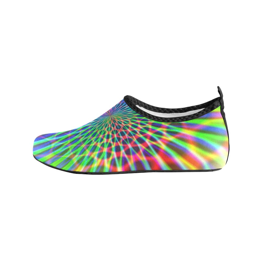 Abstract Rainbow Kids' Slip-On Water Shoes