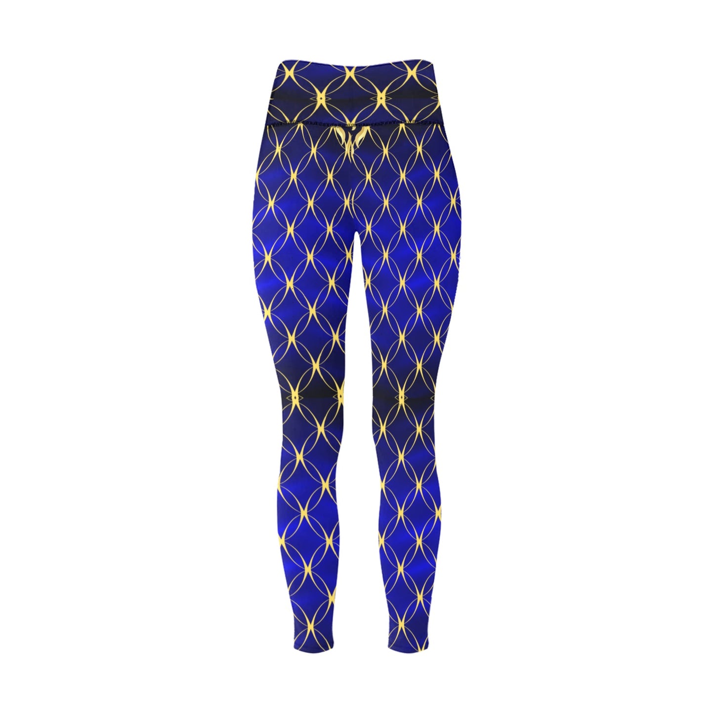 Royal Blue Fashion High-Waisted Leggings