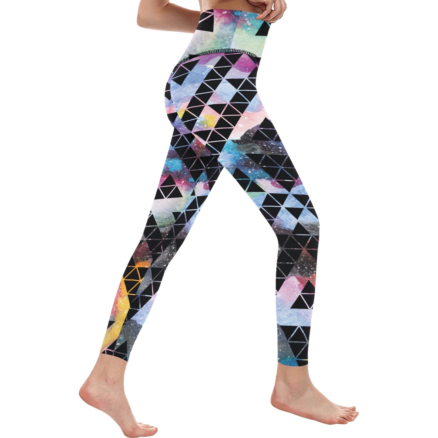 Galaxy Tribal Aztec High-Waisted Leggings