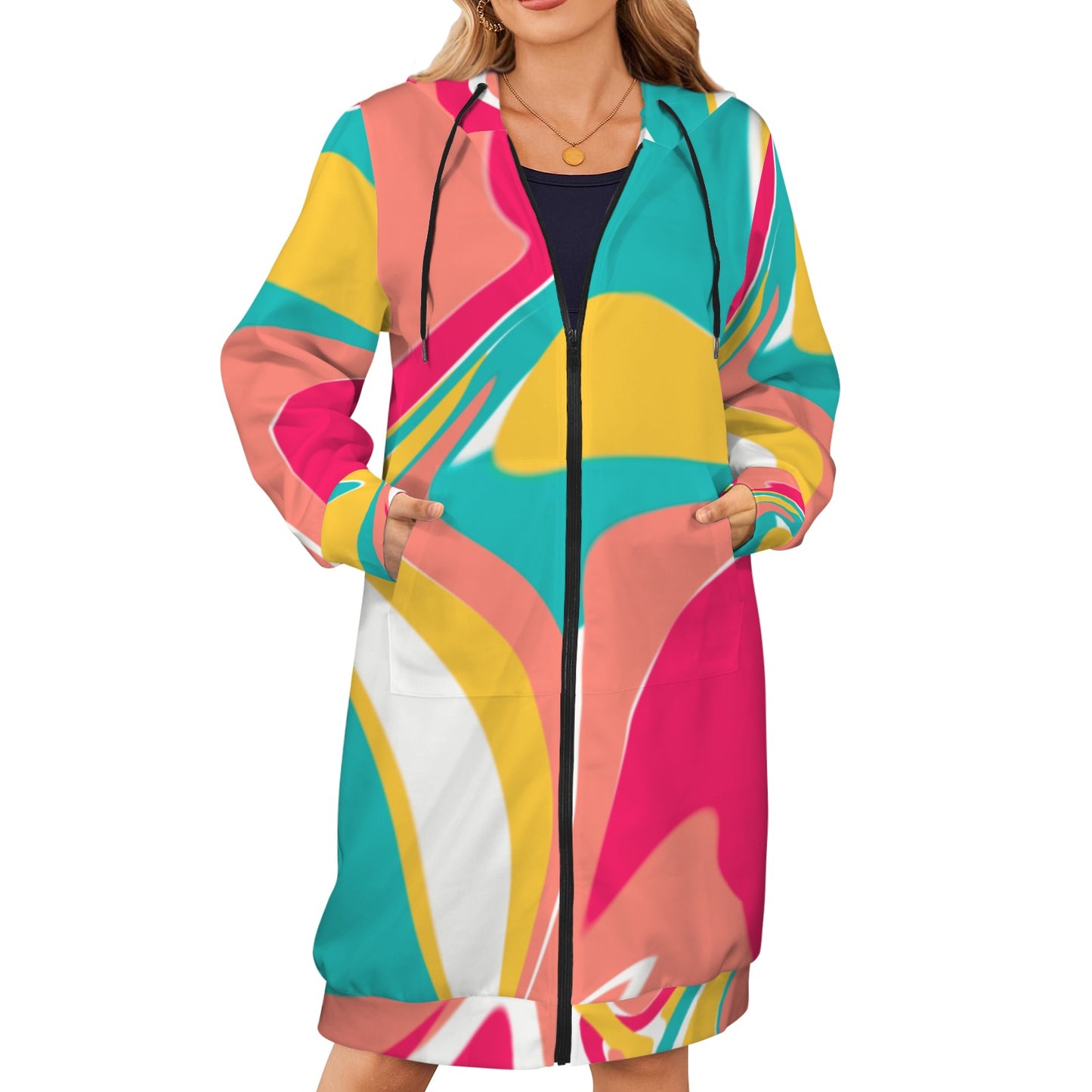 Easter Bliss Women's Long Hooded Coat