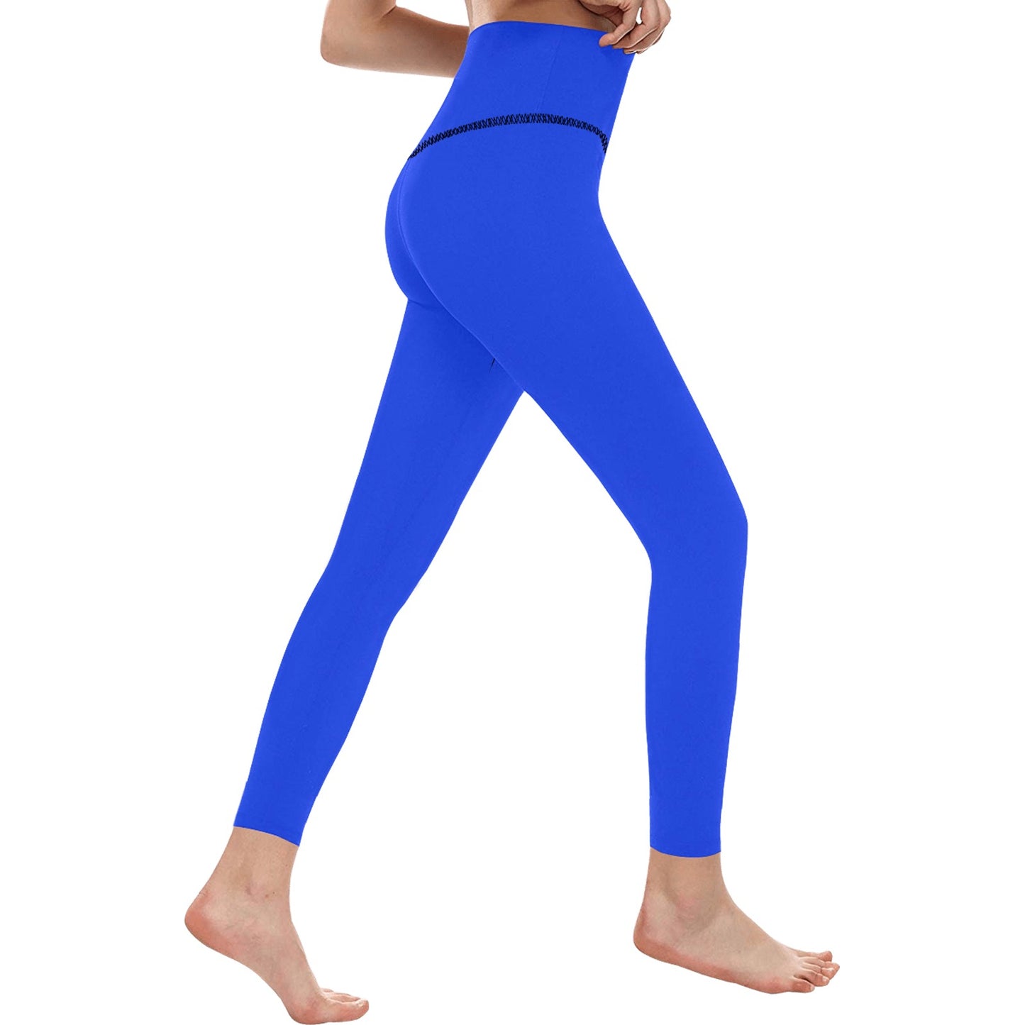 Royal Blue High-Waisted Leggings