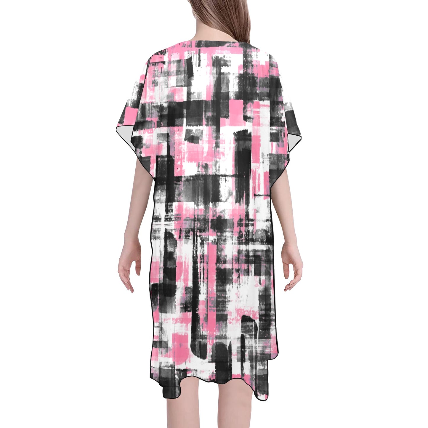 Pink, Black & White Chiffon Cover Ups