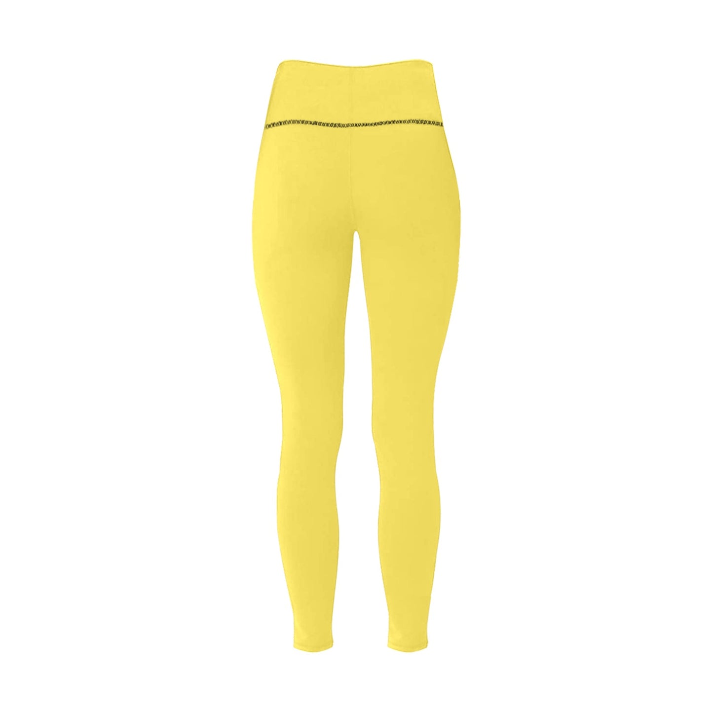 Yellow High-Waisted Leggings