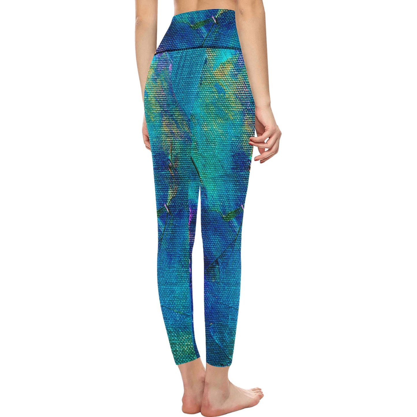 Aqua Marine Women's High-Waisted Leggings