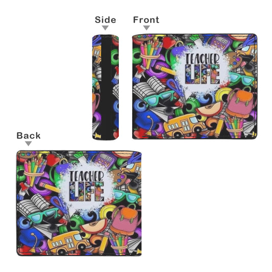 Teacher Life Unisex Bifold Wallet with Multi Slots