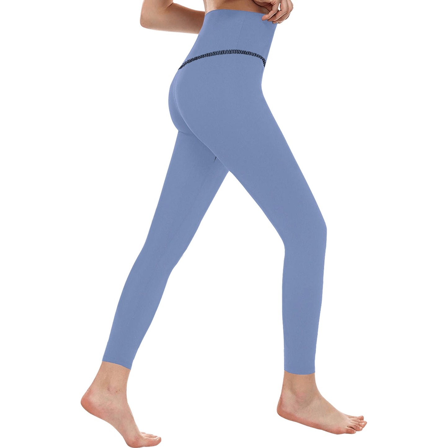 Powder Blue High-Waisted Leggings