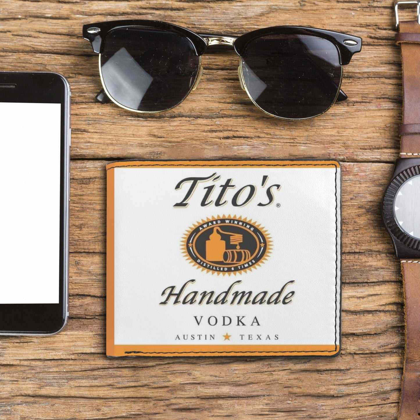 Tito’s Unisex Bifold Wallet with Multi Slots