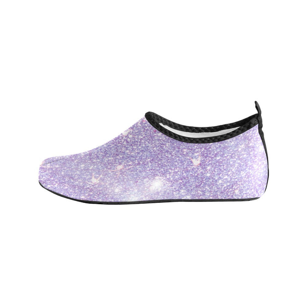 Purple Shimmer Kids' Slip-On Water Shoes