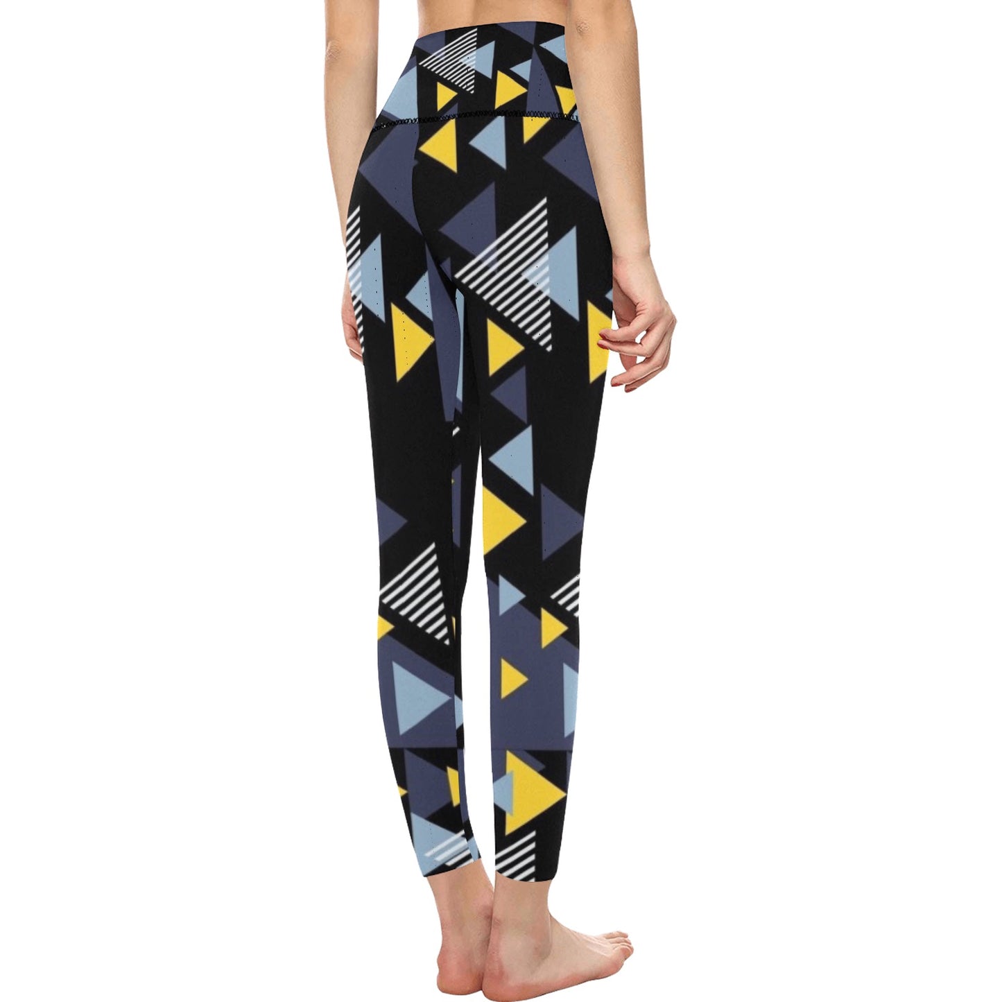 Triangle Angles High-Waisted Leggings