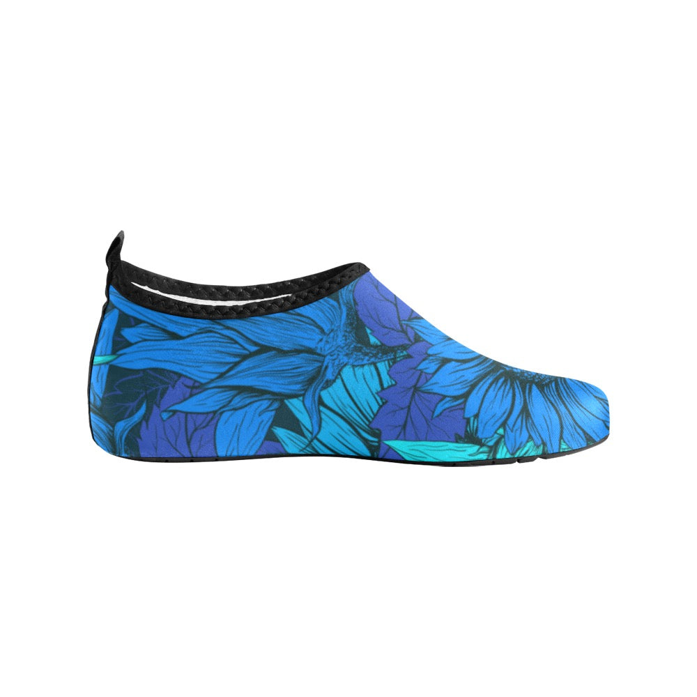 Blue Flower Kids' Slip-On Water Shoes