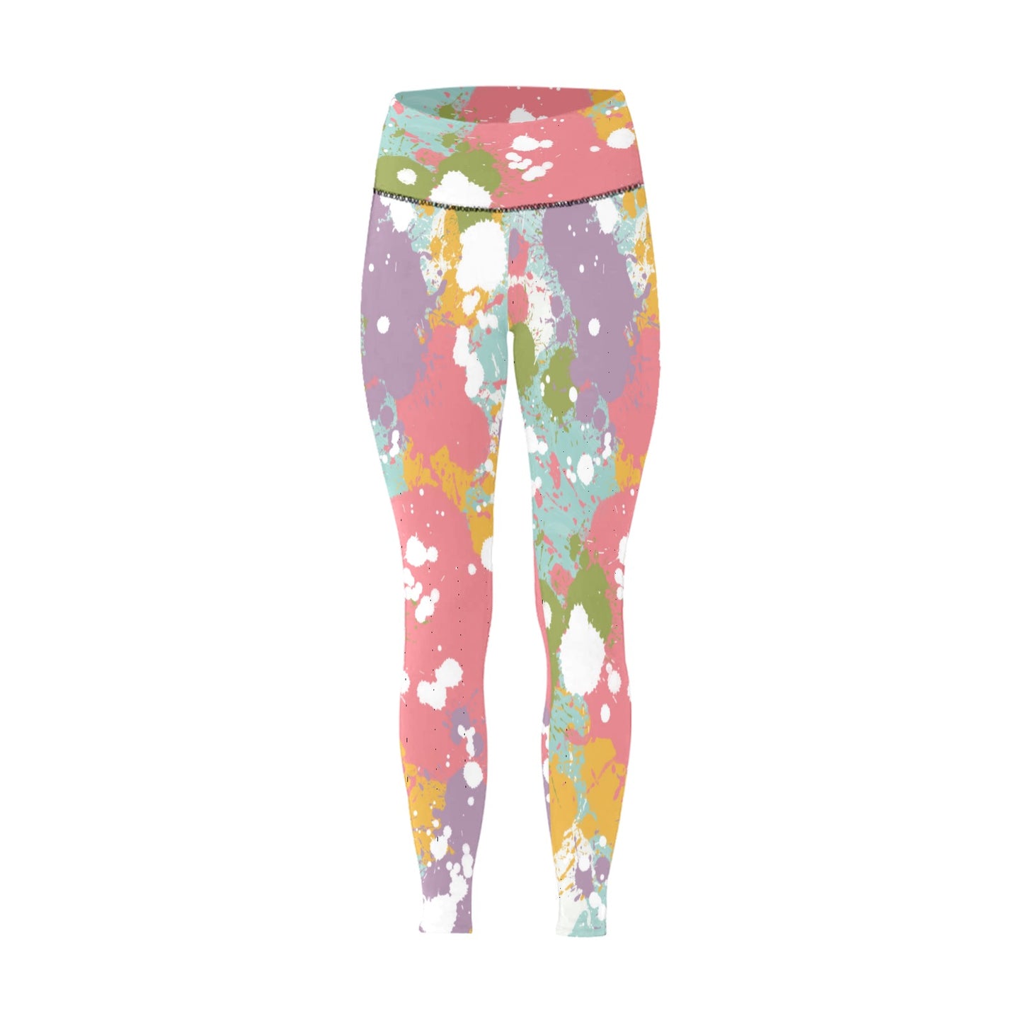 Color Splash High-Waisted Leggings