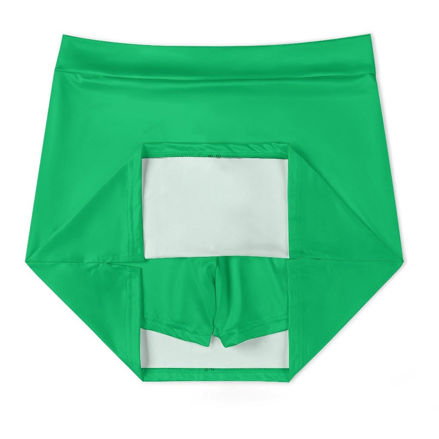 Green A-Line Skirt with Pocket