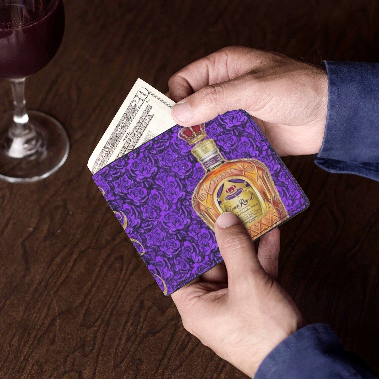 Crown Royal Unisex Bifold Wallet with Multi Slots